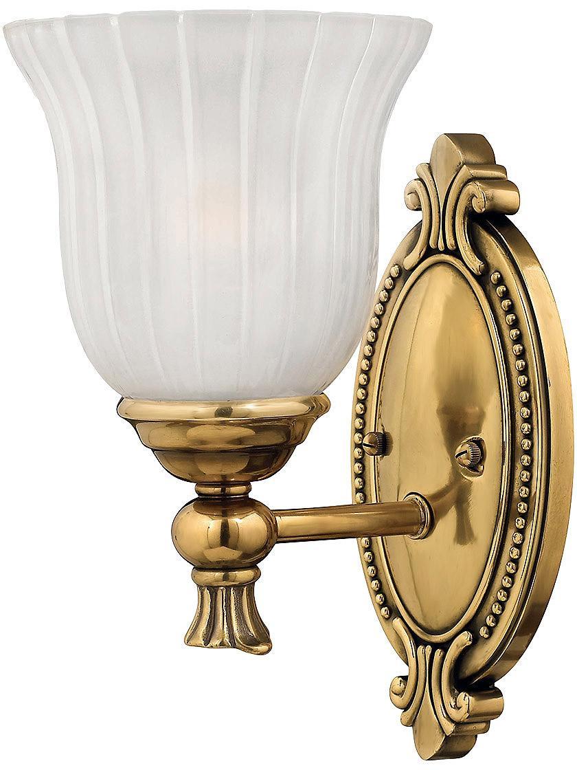 Bath |   Francoise Bath Sconce With Ribbed Glass Shade Bath Bath