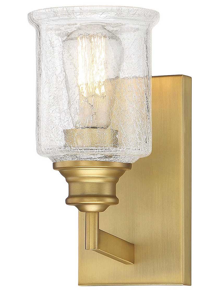 Bath |   Hampton Warm Brass 1 Light Bath Sconce Bath Bath