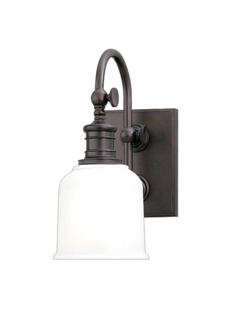 Bath |   Keswick 1-Light Wall Sconce Bath Aged Brass/Olde Bronze/Polished Chrome/Satin Nickel