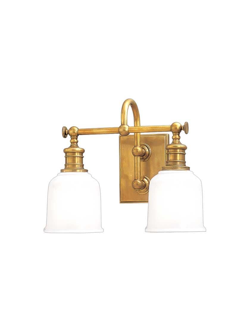 Bath |   Keswick 2-Light Bath Sconce Bath Aged Brass/Olde Bronze/Polished Chrome/Satin Nickel