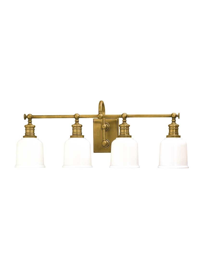 Bath |   Keswick 4-Light Bath Sconce Bath Aged Brass/Olde Bronze/Polished Chrome/Satin Nickel