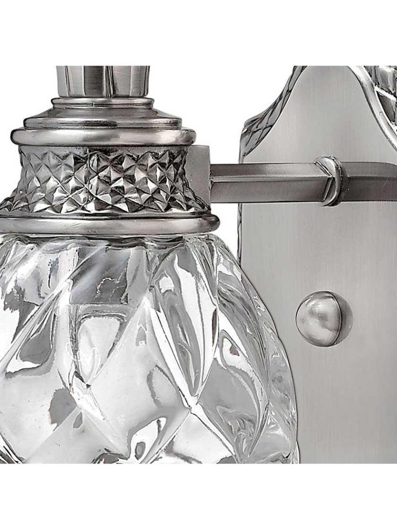 Bath |   Pineapple Single Bath Sconce With Clear Optic Glass Bath Bath