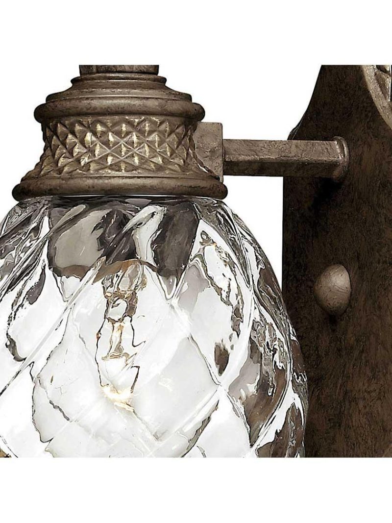 Bath |   Pineapple Single Bath Sconce With Clear Optic Glass Bath Bath