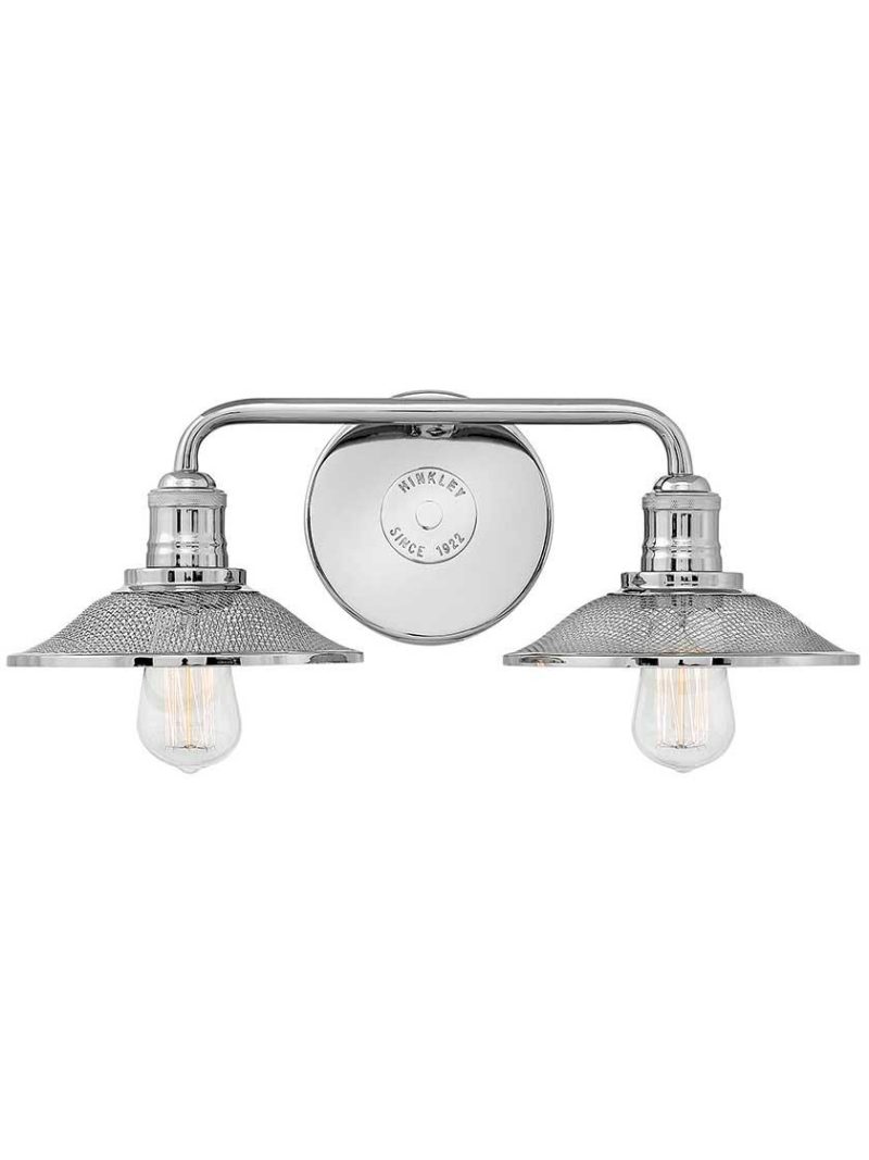 Bath |   Rigby 2-Light Bath Sconce Bath Antique Nickel/Polished Nickel