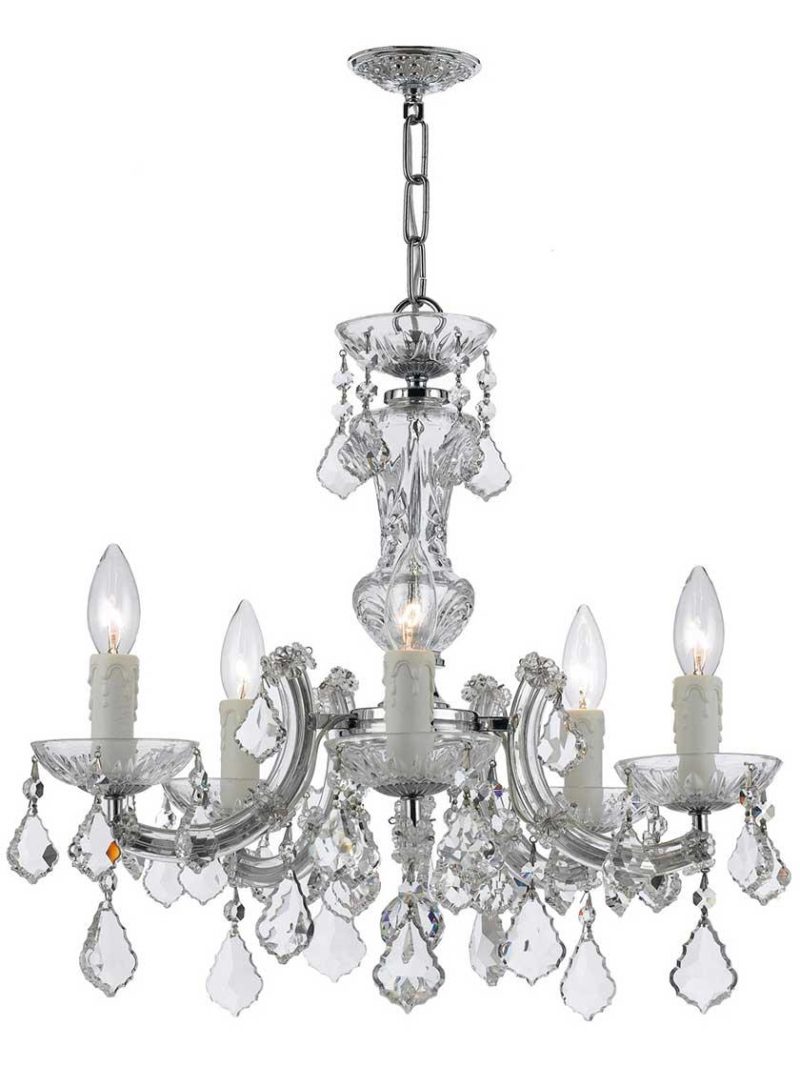 Chandeliers |   Maria Theresa Crystal 5 Light Mini Chandelier Chandeliers Chandeliers