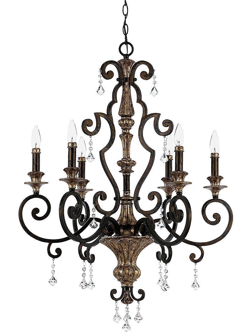 Chandeliers |   Marquette 6-Light Chandelier in Heirloom Bronze Chandeliers Chandeliers