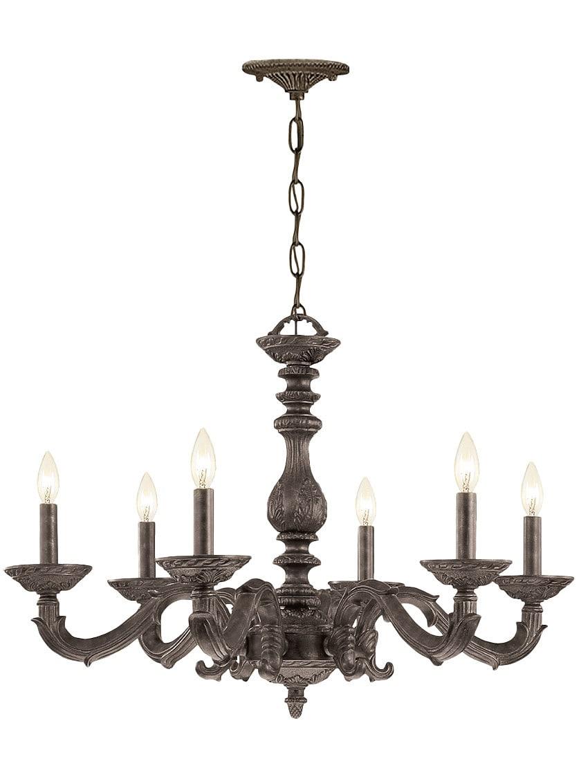 Chandeliers |   Sutton Wrought Iron Chandelier With Venetian Bronze Finish Chandeliers Chandeliers