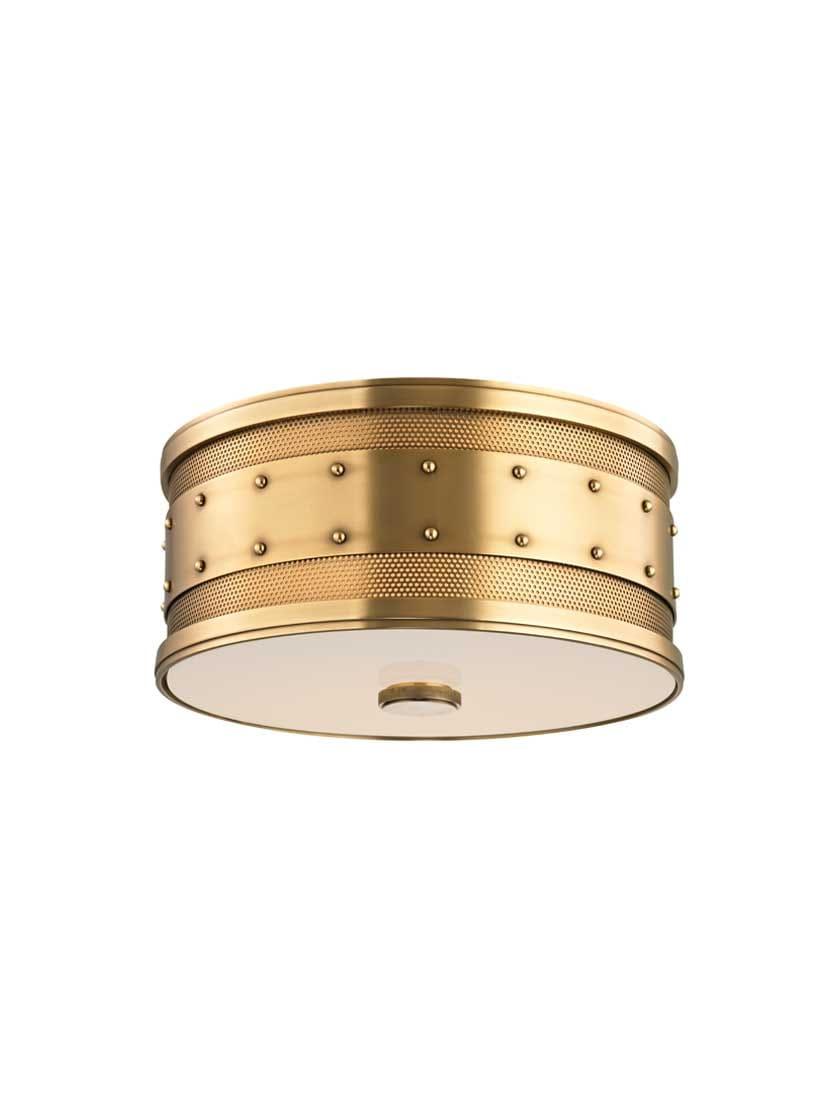 Flush & Semi-Flush |   Gaines 2-Light Flush Mount Flush & Semi-Flush Aged Brass/Aged Old Bronze/Historic Nickel