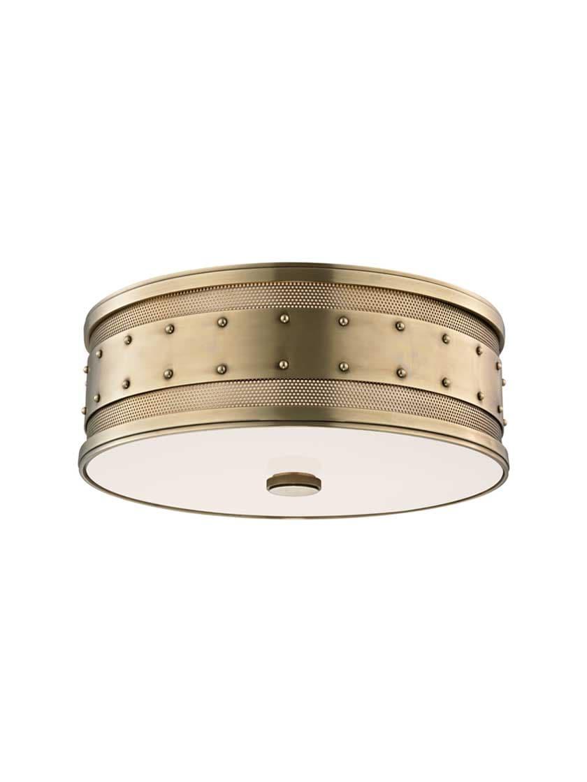 Flush & Semi-Flush |   Gaines 3-Light Flush Mount Flush & Semi-Flush Aged Brass/Aged Old Bronze/Historic Nickel