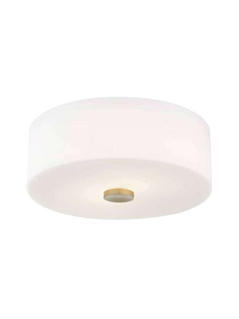 Flush & Semi-Flush |   Sophie 2-Light Flush Mount Flush & Semi-Flush Aged Brass/Polished Nickel