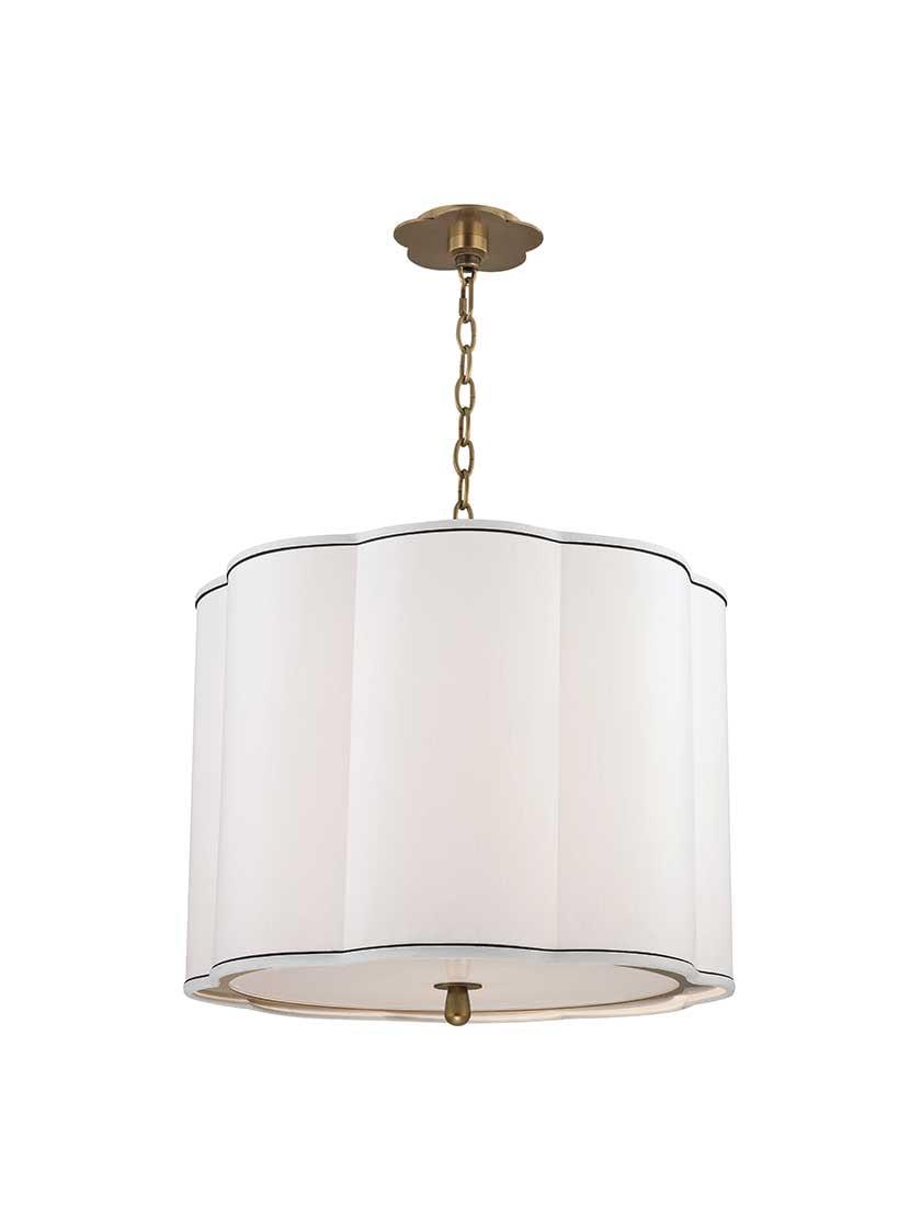 Kitchen |   Sweeny 20″ Pendant Indoor Lighting Aged Brass/Polished Nickel