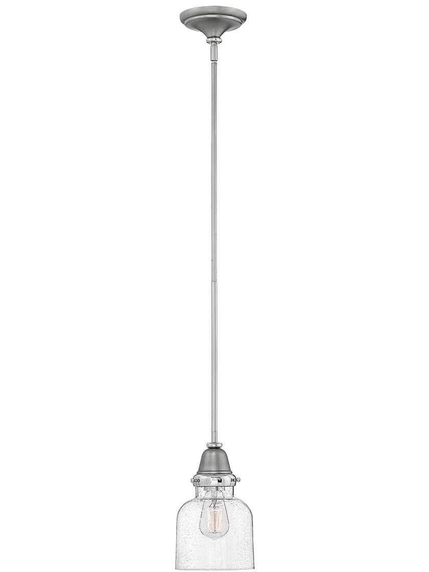 Pendants |   Academy Pendant Light with Bell Shade Indoor Lighting English Nickel/Oil-Rubbed Bronze