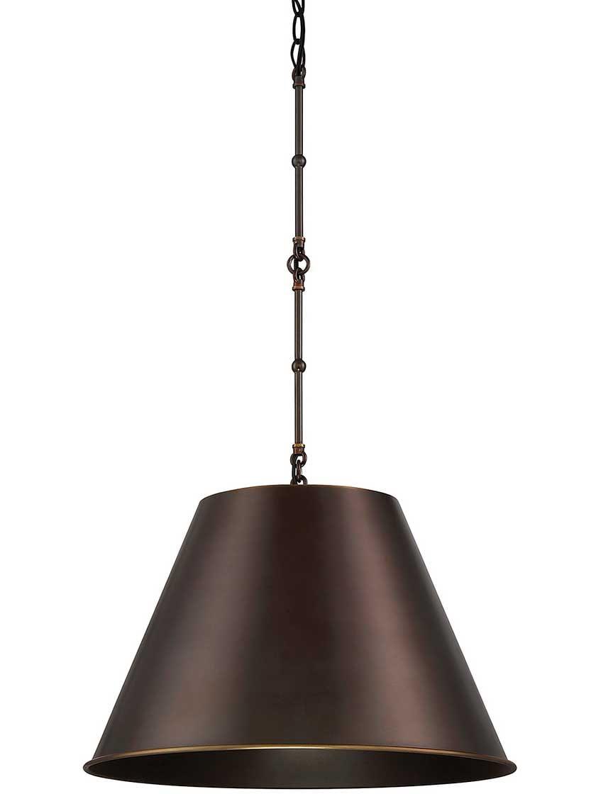 Pendants |   Alden 1 Light Pendant Indoor Lighting Matte Black/Old Bronze/Polished Nickel/Warm Brass