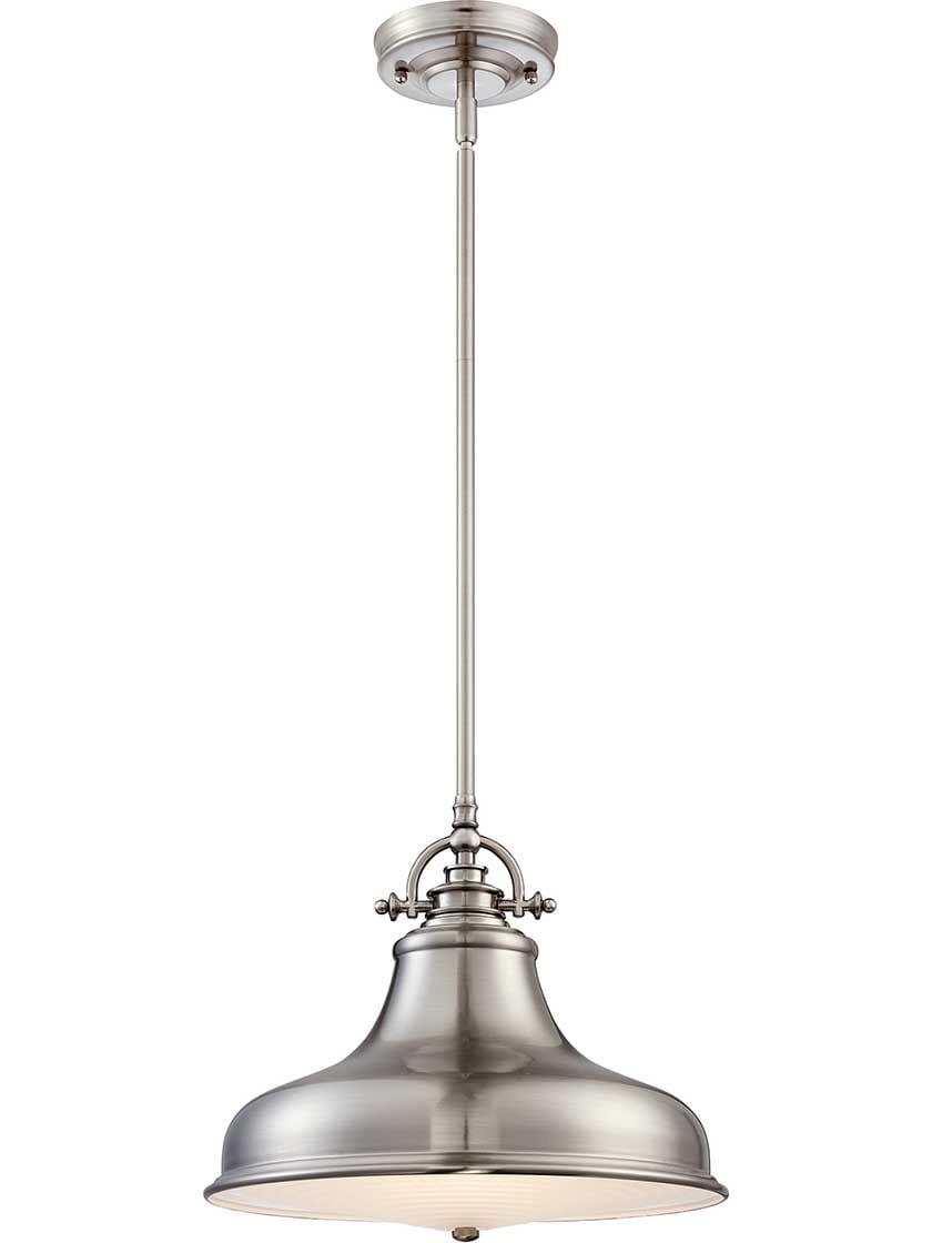 Pendants |   Emery 1-Light Pendant Indoor Lighting Brushed Nickel/Palladian Bronze