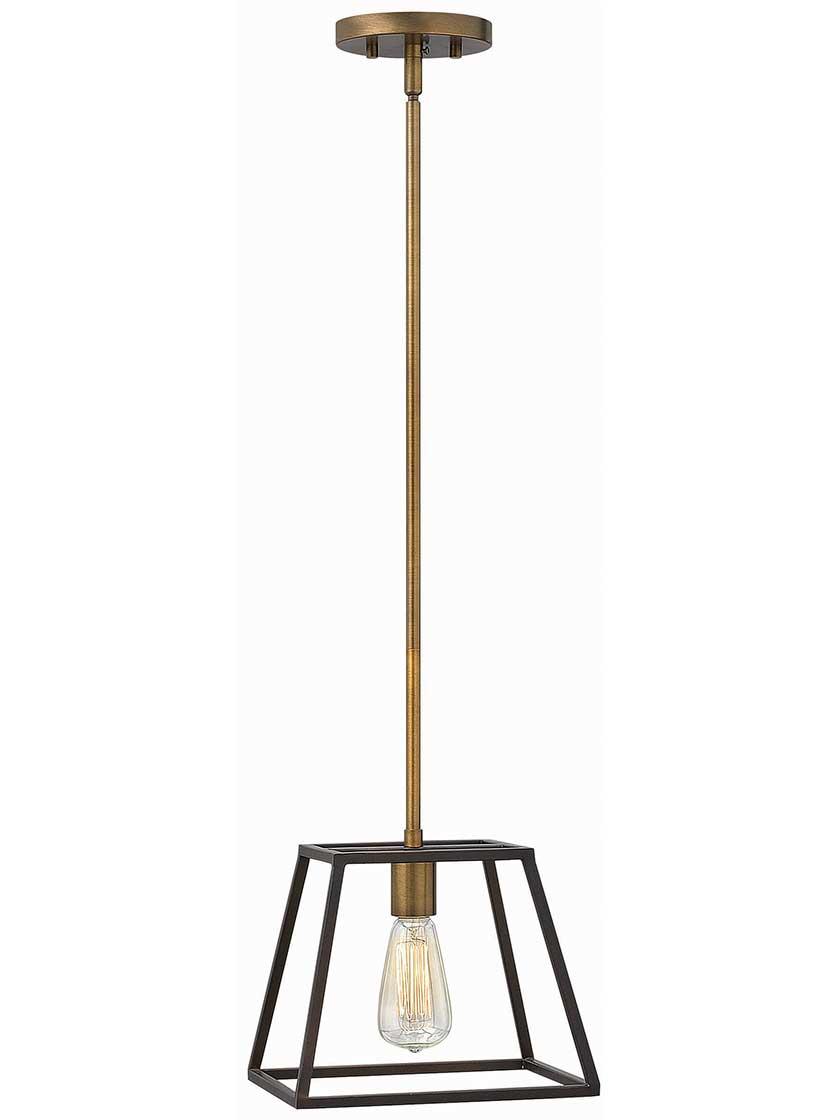 Pendants |   Fulton Mini Pendant Indoor Lighting Aged Zinc/Bronze