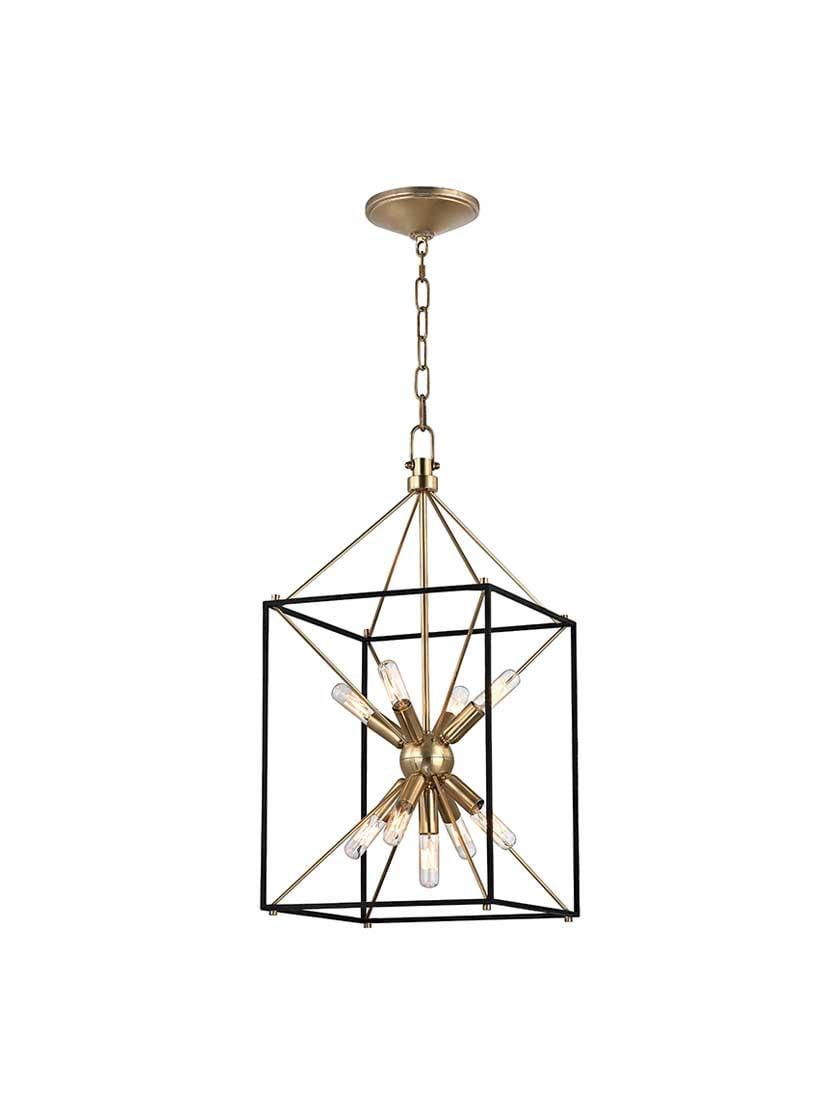 Pendants |   Glendale 12 1/4″ Pendant Indoor Lighting Aged Brass/Polished Nickel