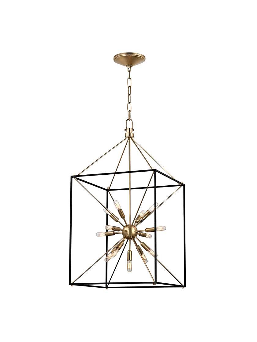 Pendants |   Glendale 20 1/4″ Pendant Chandeliers Aged Brass/Polished Nickel