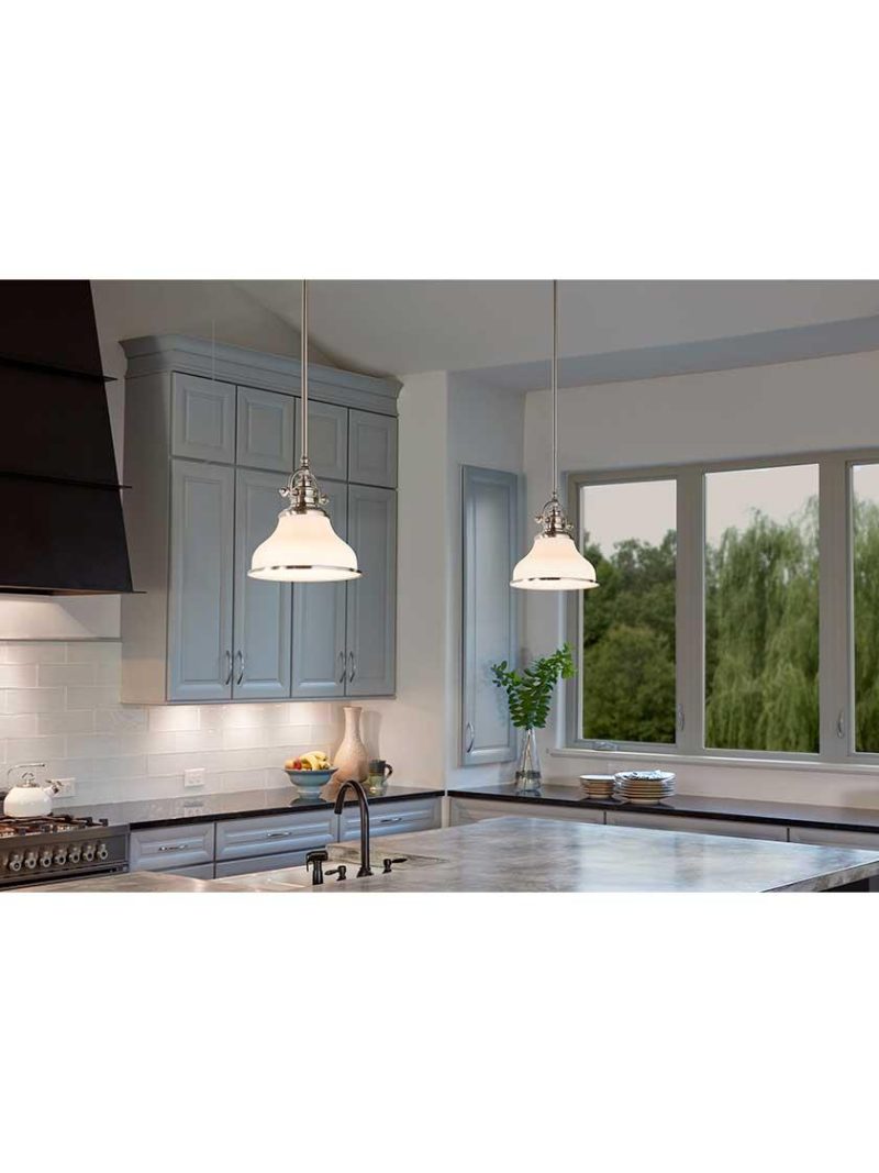 Pendants |   Grant Mini Pendant Indoor Lighting Brushed Nickel/Palladian Bronze