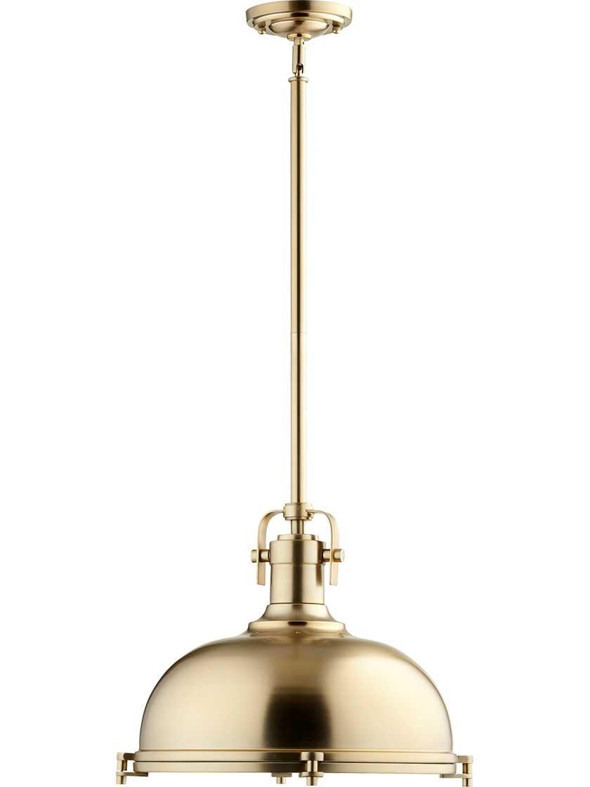 Pendants |   Hinge 16 1/2″ Pendant Indoor Lighting Aged Brass/Chrome/Satin Nickel