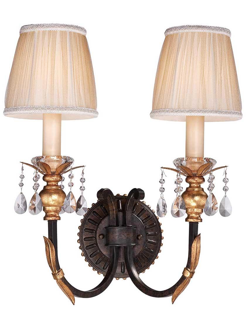 Sconces |   Bella Cristallo 2-Light Wall Sconce Indoor Lighting Sconces