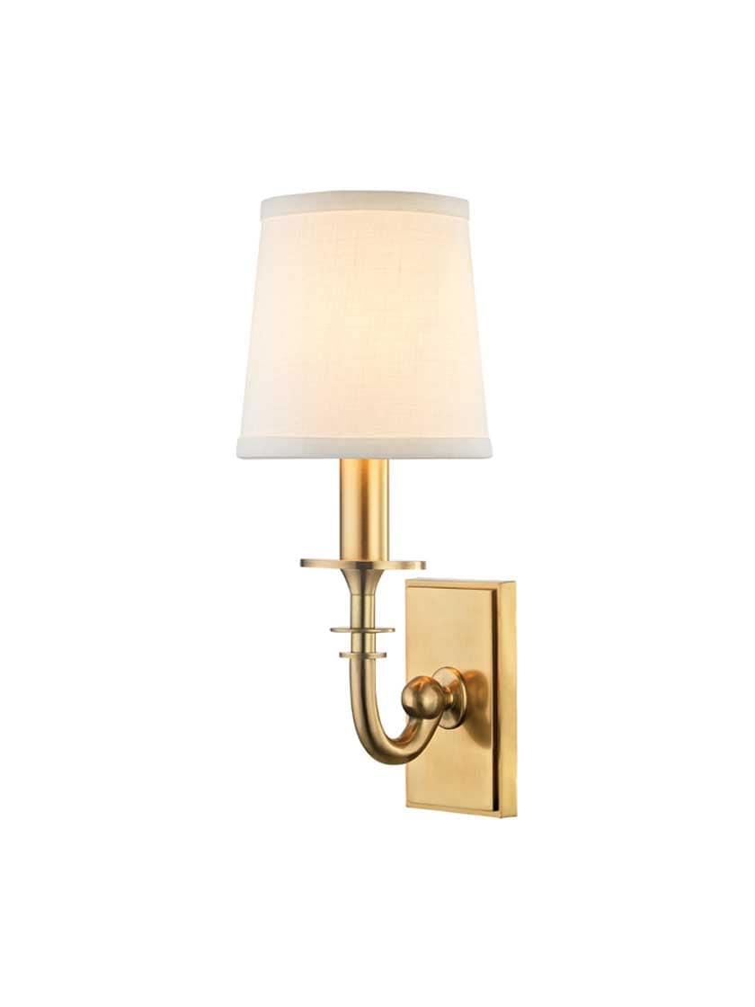 Sconces |   Carroll 1-Light Wall Sconce Indoor Lighting Aged Brass/Distressed Bronze/Polished Nickel