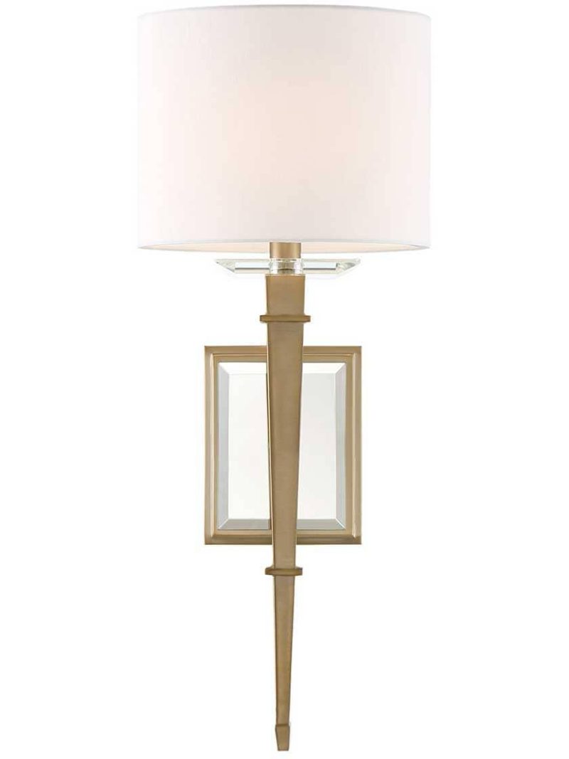 Sconces |   Clifton 1 Light Wall Mount Indoor Lighting Aged Brass/Polished Nickel