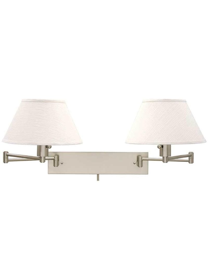 Sconces |   Finley Double Swing-Arm Wall Lamp Indoor Lighting Antique Brass/Oil-Rubbed Bronze/Satin Nickel