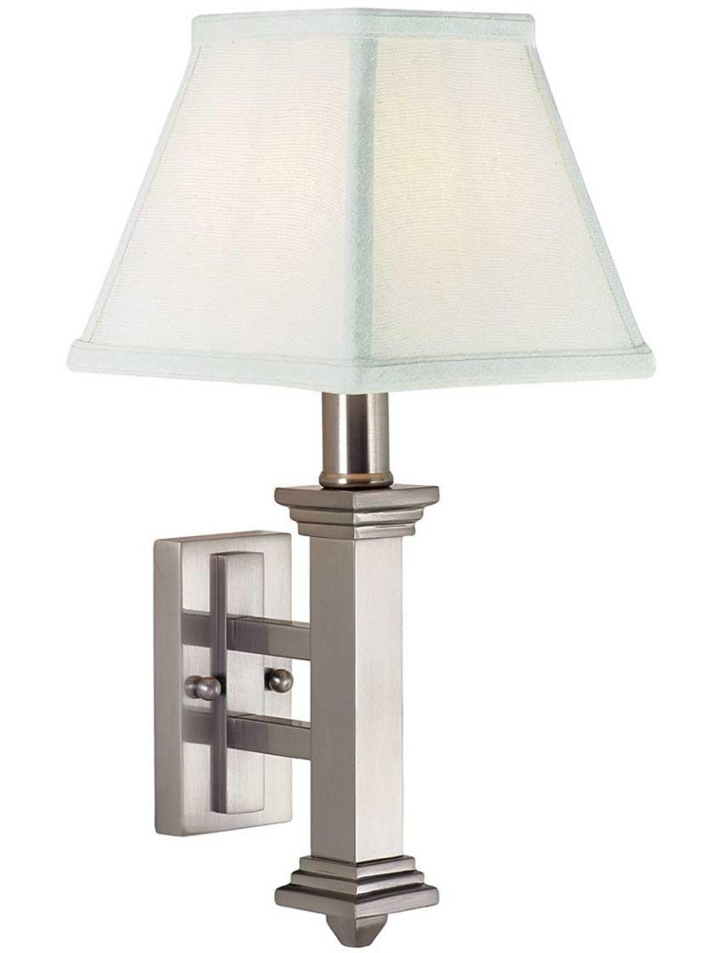 Sconces |   Harris 1-Light Wall Sconce Indoor Lighting Satin Brass/Satin Nickel