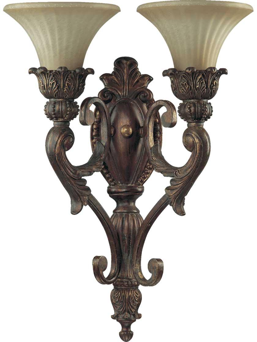 Sconces |   Madeleine 2-Light Wall Sconce Indoor Lighting Corsican Gold