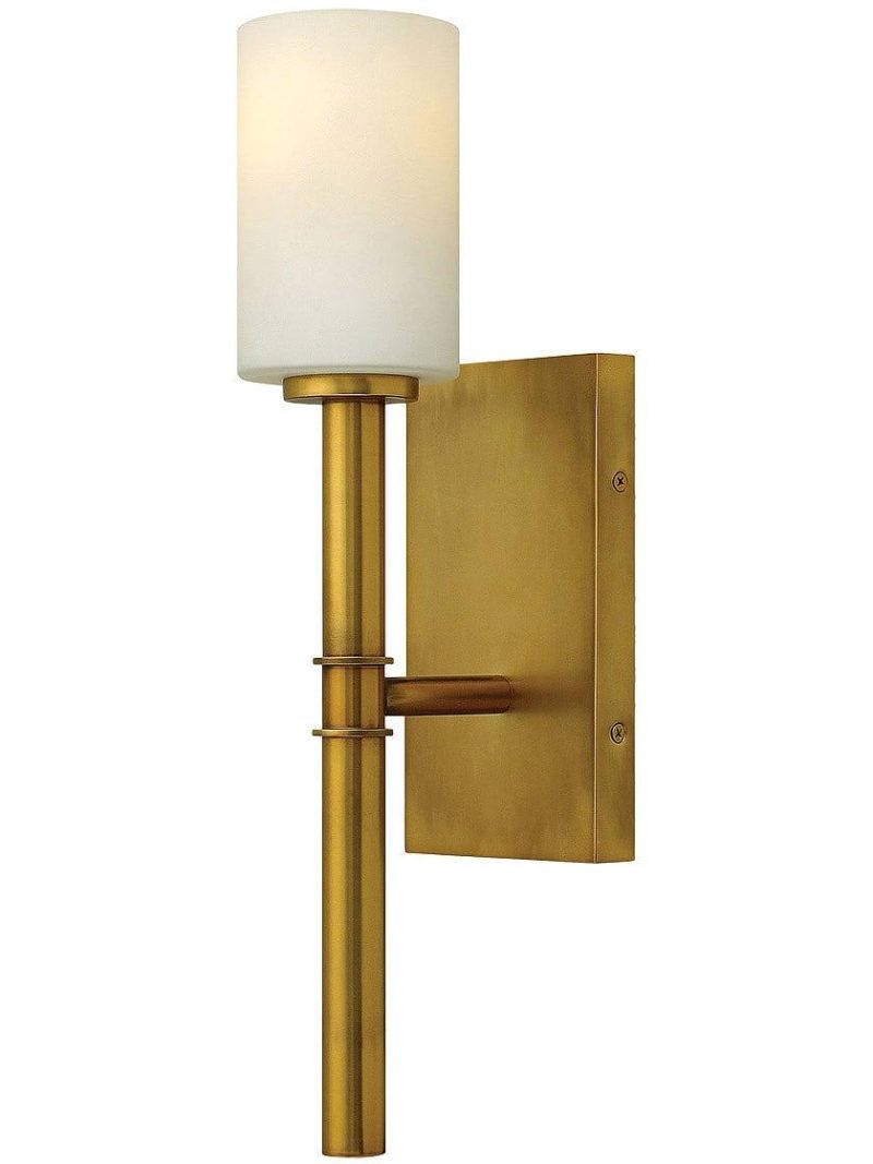 Sconces |   Margeaux Single Sconce with Etched-Opal Glass Shade Indoor Lighting Sconces