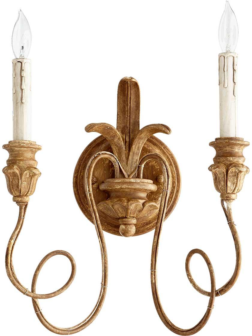 Sconces |   Salento Double Wall Sconce Indoor Lighting French Umber/Persian White