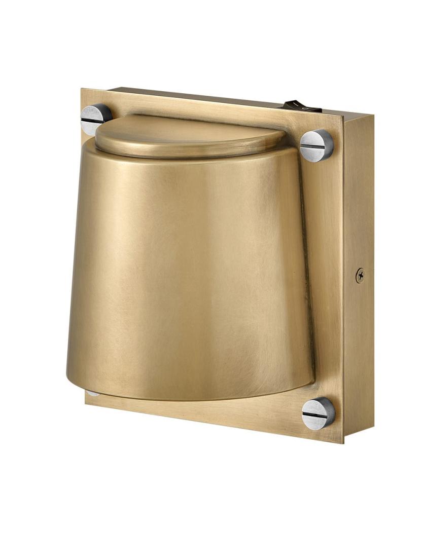 Sconces |   Scout 1 Light Small Wall Sconce Indoor Lighting Black/Heritage Brass