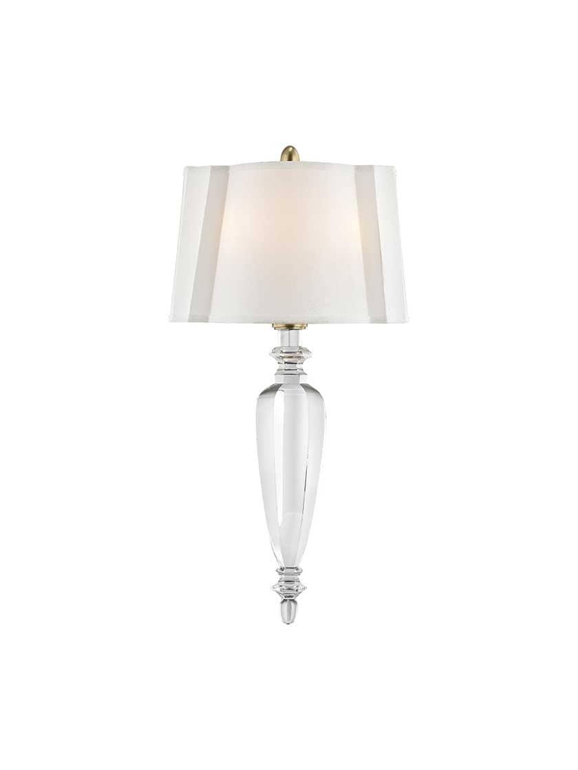 Sconces |   Tipton 2-Light Crystal Sconce Indoor Lighting Aged Brass/Polished Nickel