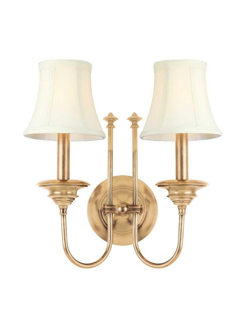 Sconces |   Yorktown 2-Light Wall Sconce Indoor Lighting Aged Brass