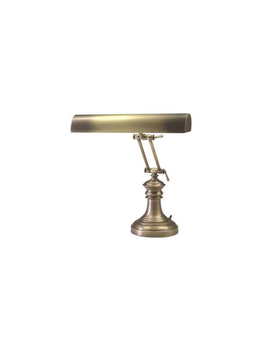 Table & Floor Lamps |   16″ Piano Desk Lamp with Decorative Base Indoor Lighting Antique Brass/Mahogany Bronze/Polished Brass