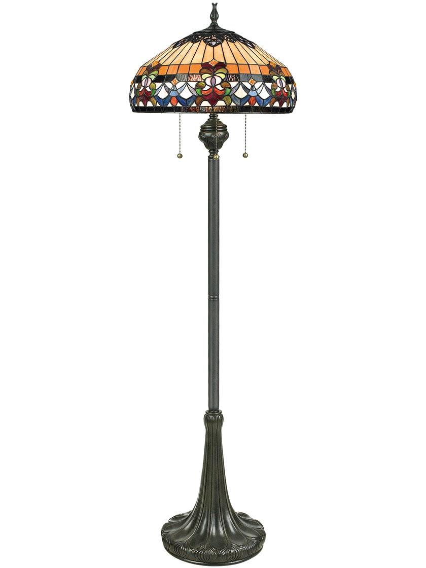 Table & Floor Lamps |   Belle Fleur Floor Lamp in Vintage Bronze Indoor Lighting Table & Floor Lamps