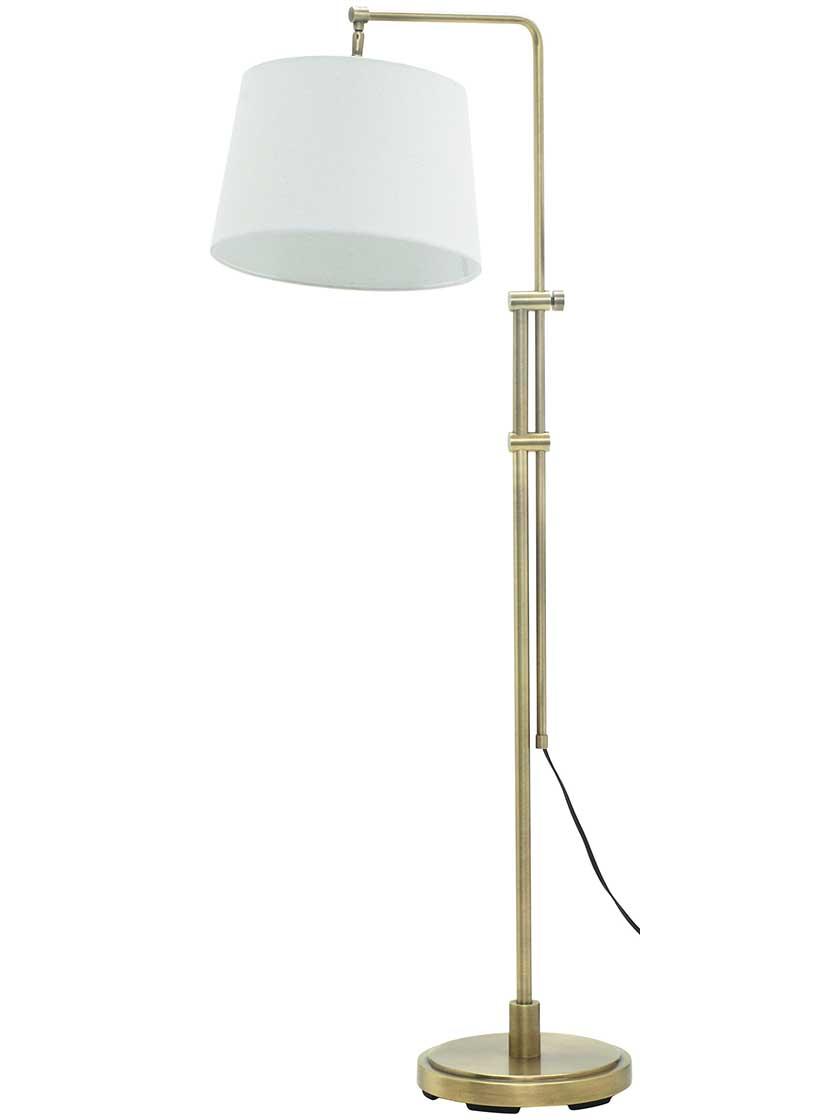 Table & Floor Lamps |   Crown Point Downbridge Adjustable Floor Lamp Indoor Lighting Antique Brass/Oil-Rubbed Bronze