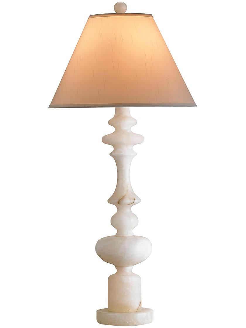 Table & Floor Lamps |   Farrington Table Lamp With Cream Silk Shade Indoor Lighting Table & Floor Lamps