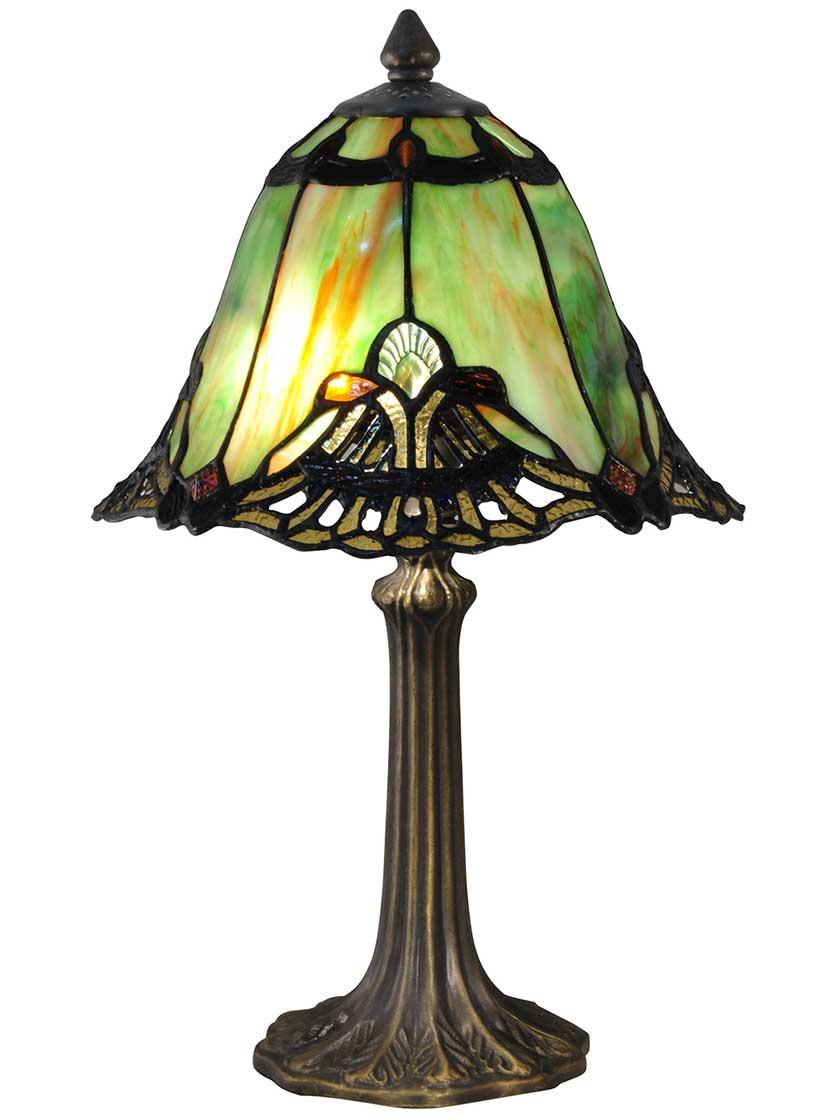 Table & Floor Lamps |   Green Haiawa Tiffany Accent Table Lamp Indoor Lighting Table & Floor Lamps