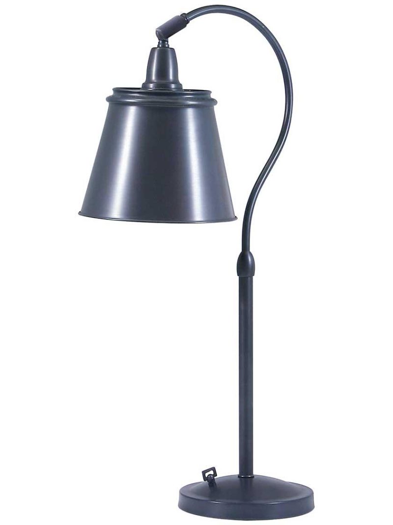 Table & Floor Lamps |   Hyde Park Table Lamp with Metal Shade Indoor Lighting Oil-Rubbed Bronze/Weathered Brass