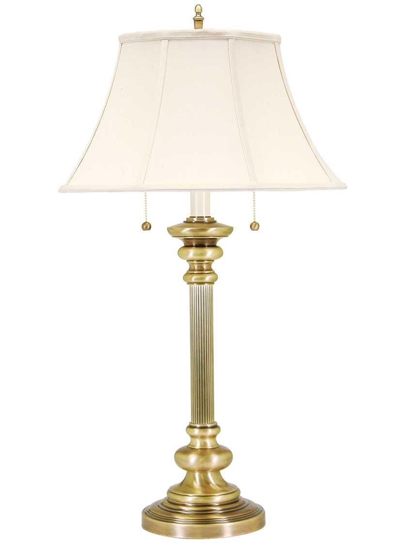 Table & Floor Lamps |   Newport Table Lamp with Twin Pull Chains Indoor Lighting Antique Brass/Oil-Rubbed Bronze/Pewter