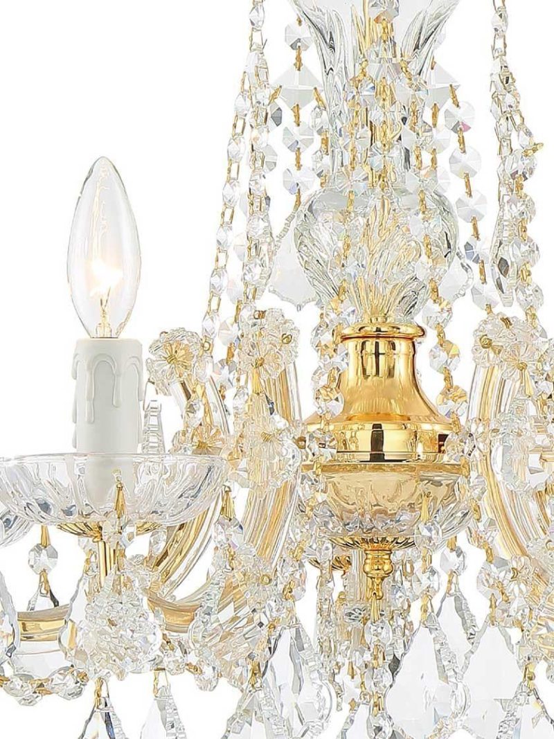 Chandeliers |   Maria Theresa Clear Crystal 5 Light Mini Chandelier Chandeliers Chandeliers