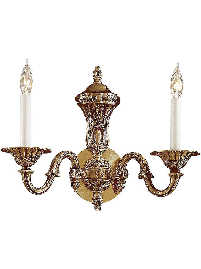 Sconces |   English Georgian Sconce In Antique Classic Brass Finish Indoor Lighting Sconces