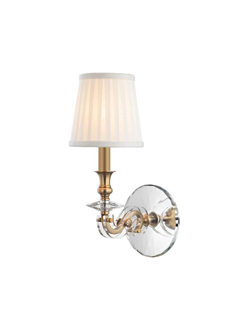 Sconces |   Lapeer 1-Light Wall Sconce Indoor Lighting Aged Brass/Polished Nickel