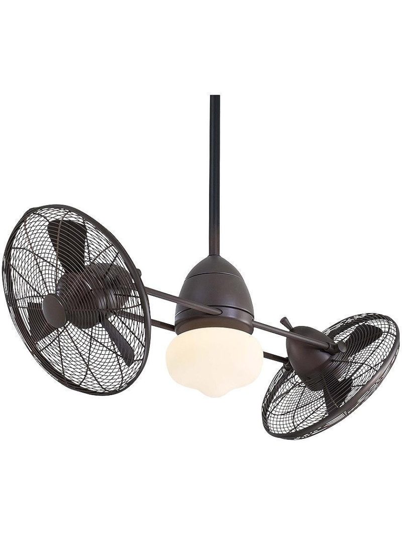 Ceiling Fans |   Gyro Wet Rated LED 42″ Twin Ceiling Fan in Oil-Rubbed Bronze Ceiling Fans Ceiling Fans