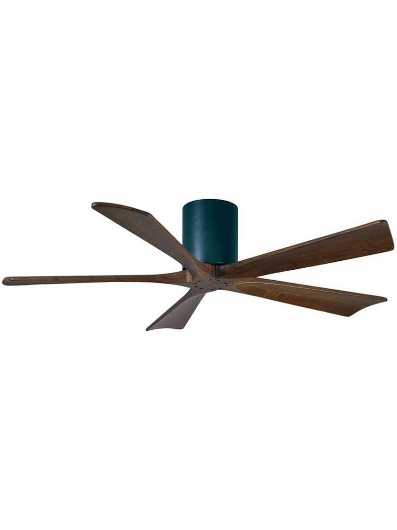 Ceiling Fans |   Irene 60″ 5-Blade Flush-Mount Ceiling Fan with Solid Wood Blades Ceiling Fans Brushed Brass/Brushed Nickel/Gloss White/Matte Black/Polished Chrome/Textured Bronze