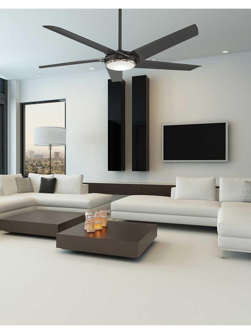 Ceiling Fans |   Raptor 60-Inch LED Ceiling Fan Ceiling Fans Brushed Nickel/Gunmetal/Oil-Rubbed Bronze