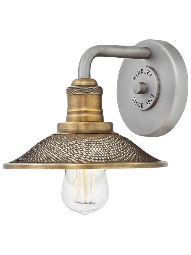 Bath |   Rigby 1-Light Bath Sconce Bath Antique Nickel/Polished Nickel